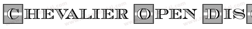 Chevalier Open DisCa字体转换